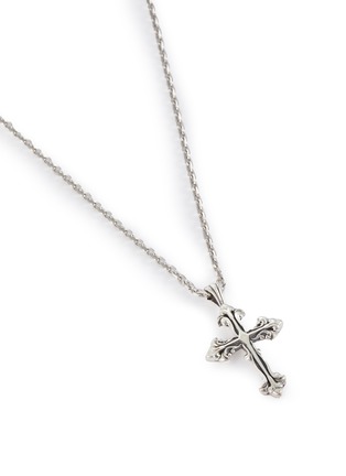 Detail View - Click To Enlarge - EMANUELE BICOCCHI - Small Avelli Sterling Silver Cross Necklace