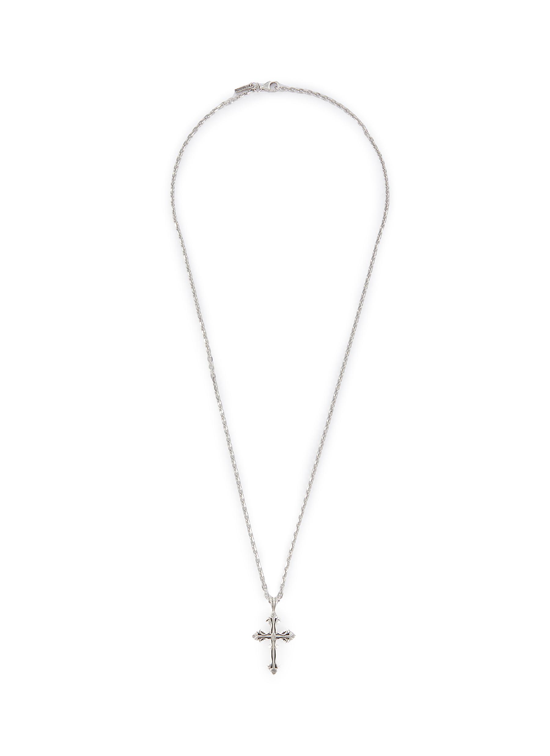 Small cross necklace on sale mens