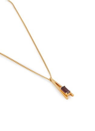 Detail View - Click To Enlarge - LANE CRAWFORD VINTAGE ACCESSORIES - Gold Tone Amethyst Pendant Necklace
