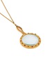 Detail View - Click To Enlarge - LANE CRAWFORD VINTAGE ACCESSORIES - D’orlean Magnifier Crystal Gold Tone Pendant Necklace