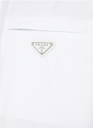  - PRADA - Metal Logo Cotton Shirt
