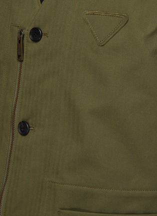  - PRADA - Tonal Logo Patch Zip Detail Vest