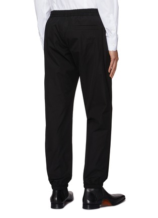 Back View - Click To Enlarge - PRADA - Elasticated Waist Poplin Straight Leg Pants