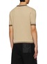 Back View - Click To Enlarge - PRADA - Contrast Hem And Collar Superfine Sweater