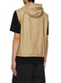 Back View - Click To Enlarge - PRADA - Tonal Logo Leather Hooded Vest