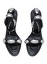 Detail View - Click To Enlarge - ALEXANDER WANG - Dome 105 Leather Ankle Strap Heeled Sandals