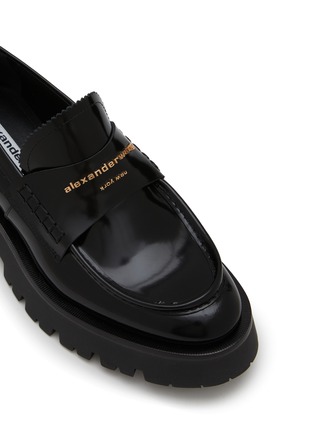 Detail View - Click To Enlarge - ALEXANDER WANG - Carter Lug Patent Leather Loafer