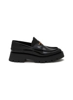 ALEXANDER WANG Carter patent-leather platform loafers