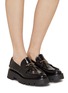Figure View - Click To Enlarge - ALEXANDER WANG - Carter Lug Patent Leather Loafer