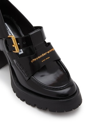 Detail View - Click To Enlarge - ALEXANDER WANG - Carter 95 Patent Leather Loafer Pumps