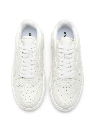 Detail View - Click To Enlarge - ALEXANDER WANG - Cloud Puff Logo Leather Sneakers