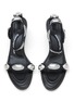 Detail View - Click To Enlarge - ALEXANDER WANG - Dome 65 Leather Ankle Steap Heeled Sandals