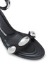 Detail View - Click To Enlarge - ALEXANDER WANG - Dome 65 Leather Ankle Steap Heeled Sandals