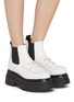 Figure View - Click To Enlarge - ALEXANDER WANG - Carter 75 Patent Leather Chelsea Ankle Boots