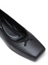 Detail View - Click To Enlarge - ALEXANDER WANG - Billie Square Toe Leather Ballerina Flats