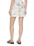 Back View - Click To Enlarge - MAISON KITSUNÉ - Tropical Print Pleated Cotton Shorts