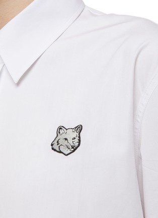  - MAISON KITSUNÉ - Bold Fox Head Engineered Cotton Shirt