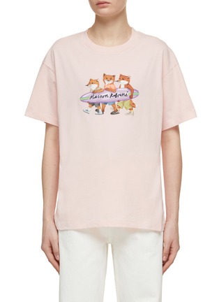 Main View - Click To Enlarge - MAISON KITSUNÉ - Surfing Foxes T-Shirt