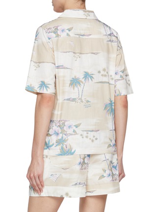 Back View - Click To Enlarge - MAISON KITSUNÉ - Resort Cotton Shirt