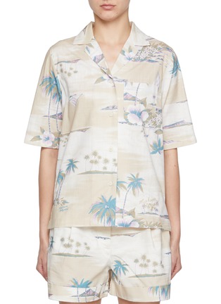 Main View - Click To Enlarge - MAISON KITSUNÉ - Resort Cotton Shirt