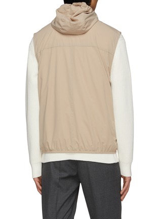 Back View - Click To Enlarge - BRUNELLO CUCINELLI - Hooded Zip Up Vest