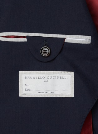  - BRUNELLO CUCINELLI - Single Breasted Wool Silk Blazer
