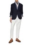 Figure View - Click To Enlarge - BRUNELLO CUCINELLI - Single Breasted Wool Silk Blazer