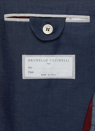  - BRUNELLO CUCINELLI - Double Breasted Wool Linen Blazer
