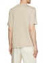 Back View - Click To Enlarge - BRUNELLO CUCINELLI - Contrast Trim Cotton Linen T-Shirt