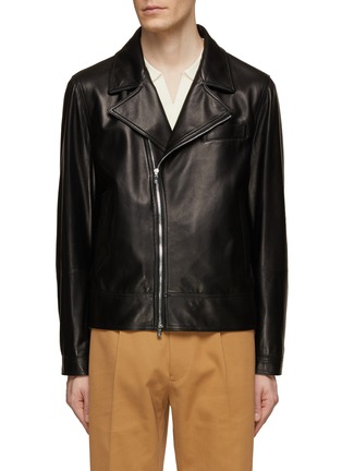 Main View - Click To Enlarge - BRUNELLO CUCINELLI - Leather Biker Jacket