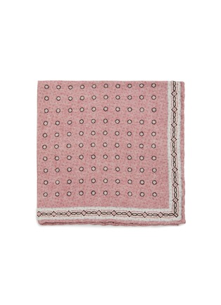Main View - Click To Enlarge - BRUNELLO CUCINELLI - Dotted Chequered Silk Pocket Square