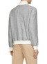 Back View - Click To Enlarge - BRUNELLO CUCINELLI - Chequered Linen Wool Silk Bomber Jacket