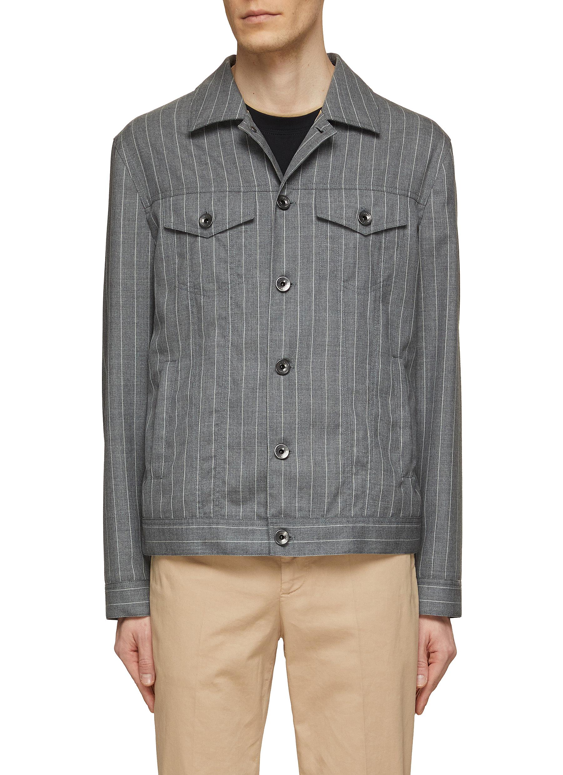 Wool on sale trucker jacket