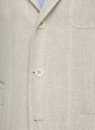  - BRUNELLO CUCINELLI - Linen Silk Wool Cotton Deconstructed Blazer
