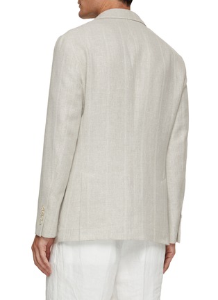 Back View - Click To Enlarge - BRUNELLO CUCINELLI - Linen Silk Wool Cotton Deconstructed Blazer