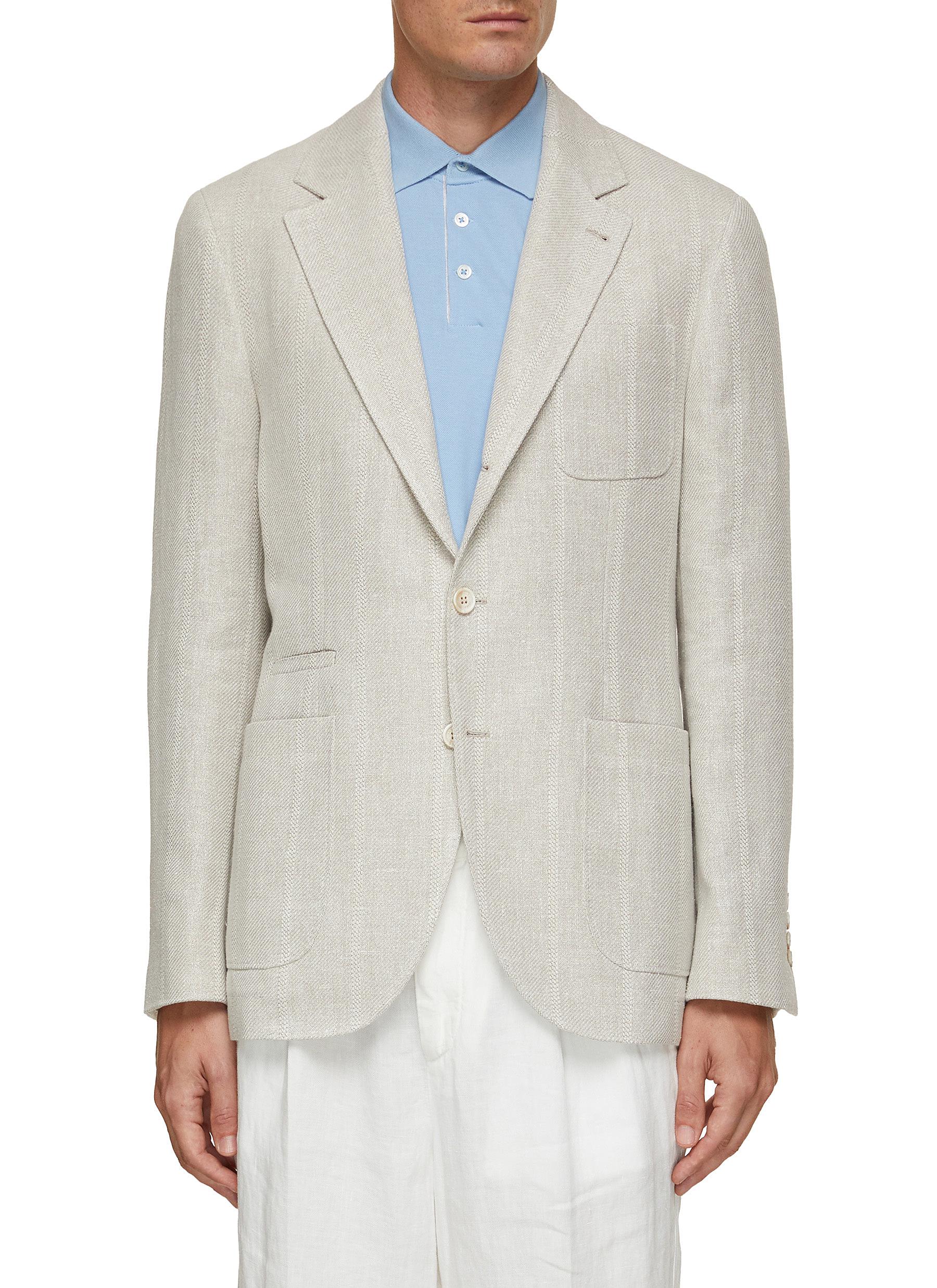 Linen Jacket+pants | Linen Prom Blazer | Linen Jacket | Linen Suits -  Latest Blue Men Suit - Aliexpress