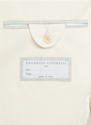  - BRUNELLO CUCINELLI - Single Breasted Cotton Blend Blazer