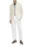 Figure View - Click To Enlarge - BRUNELLO CUCINELLI - Single Breasted Cotton Blend Blazer