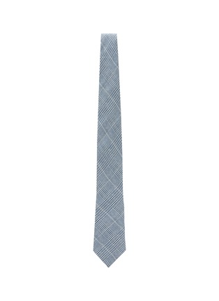 Figure View - Click To Enlarge - BRUNELLO CUCINELLI - Plaids Linen Silk Tie