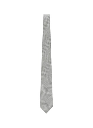 Figure View - Click To Enlarge - BRUNELLO CUCINELLI - Plaid Linen Silk Tie