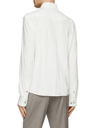 Back View - Click To Enlarge - BRUNELLO CUCINELLI - Cotton Western Shirt