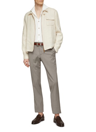 Figure View - Click To Enlarge - BRUNELLO CUCINELLI - Cotton Western Shirt