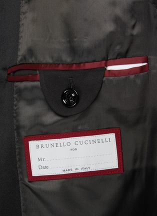 Detail View - Click To Enlarge - BRUNELLO CUCINELLI - Shawl Collar Silk Dinner Jacket