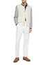 Figure View - Click To Enlarge - BRUNELLO CUCINELLI - Pleated Cotton Gabardine Pants