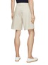 Back View - Click To Enlarge - BRUNELLO CUCINELLI - Flat Front Cotton Gabardine Shorts
