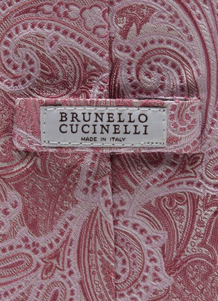 Detail View - Click To Enlarge - BRUNELLO CUCINELLI - Paisley Print Silk Tie