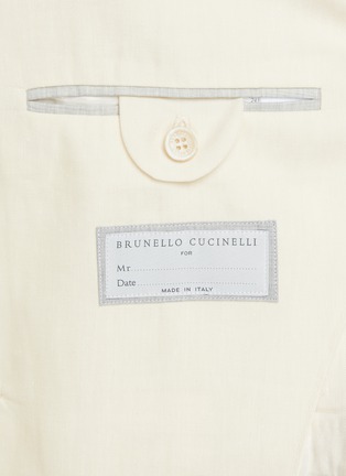  - BRUNELLO CUCINELLI - Double Breasted Linen Wool Suit