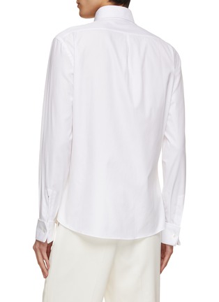 Back View - Click To Enlarge - BRUNELLO CUCINELLI - Sea Island Cotton Evening Shirt
