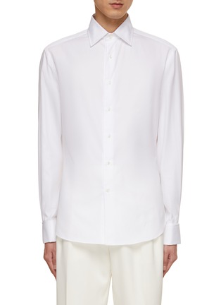 Main View - Click To Enlarge - BRUNELLO CUCINELLI - Sea Island Cotton Evening Shirt