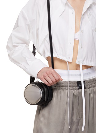 Figure View - Click To Enlarge - ALEXANDER WANG - Small Dome Patent Leather Crossbody Bag